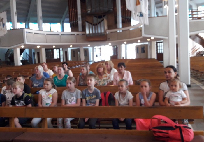 Pielgrzymka dzieci pierwszokomunijnych do Sanktuarium NMP Wspomożenia Wiernych  w Rumi, Czerwiec 2019 roku.